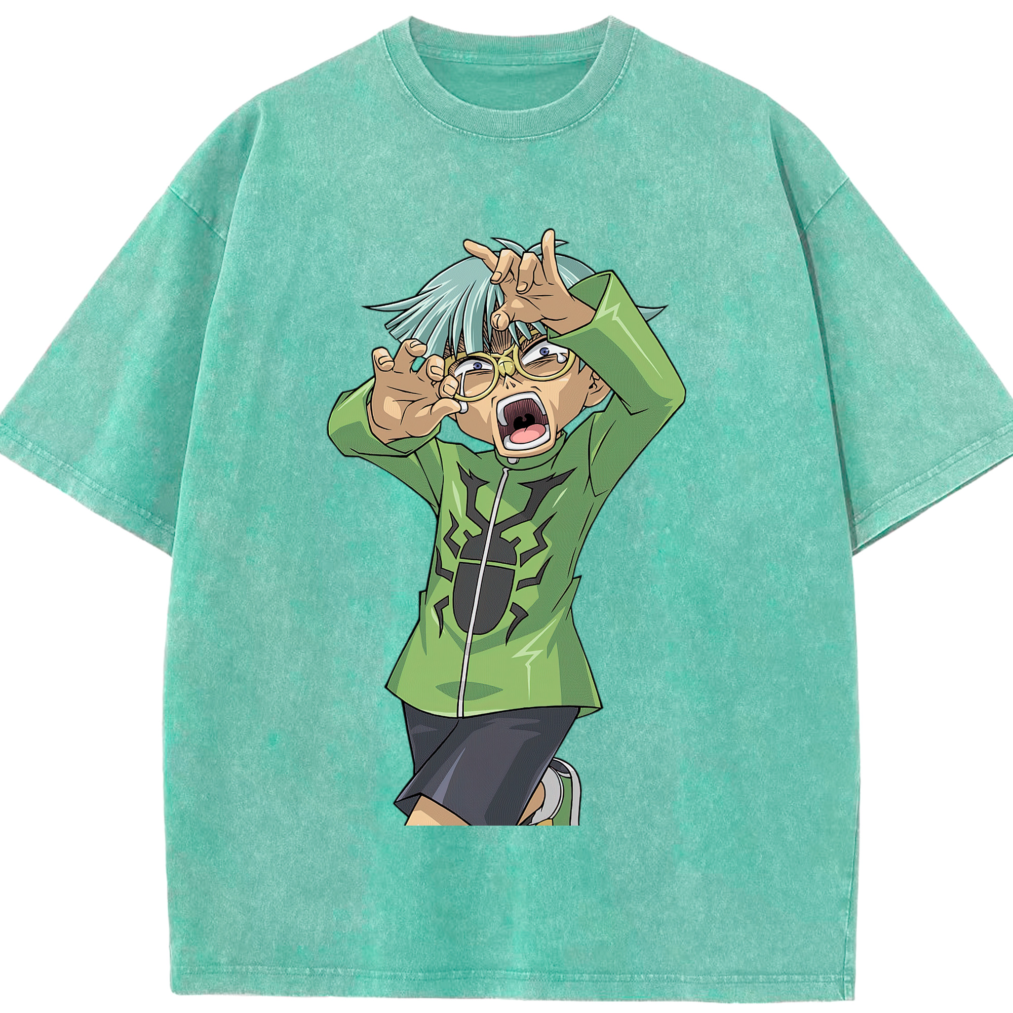 （画像用） 遊☆戯☆王 Yu-Gi-Oh! 綿100% ヴィンテージ風 半袖Tシャツ（フロントプリント）